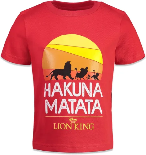 Vista 4 de Disney Lion King Pumbaa Simba Graphic T-Shirts Infant to Big Kid
