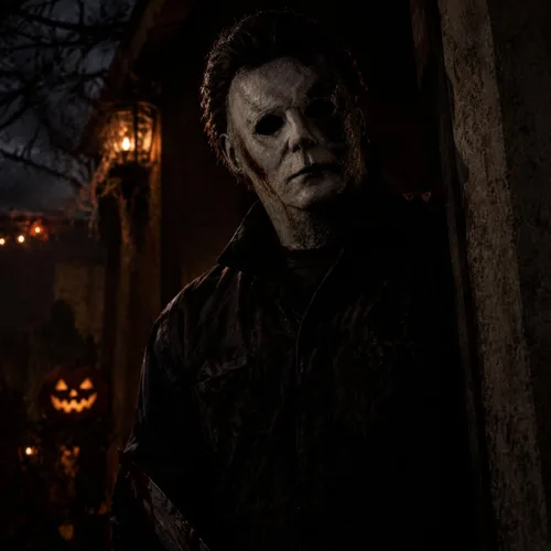 Vista 5 de Michael Myer Mask,Michael Myer Mask for Men Mascarilla facial de manchas de sangre