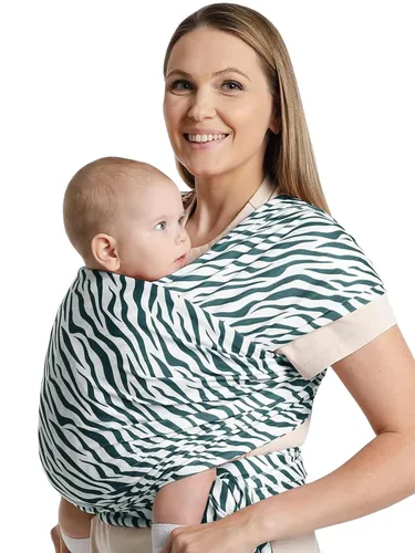 Vista 11 de Portabebés a la moda, diseño ergonómico de manos libres, elástico y ergonómico para bebés de 7 a 35 libras, suave y cómodo