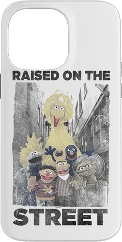 Vista 21 de Sesame Street Funda para iPhone 17 con texto en inglés "Raised on the Streets
