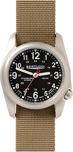 Vista 2 de Bertucci Hombre A-2S Field - NegroDefender Khaki Nylon, Movimiento de cuarzo
