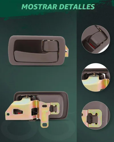 Vista 3 de SCITOO Manija de puerta interior compatible con Toyota 1992-1996 para Camry Brown Interior Conductor Izquierdo Pasajero Interior Derecha Interior 4