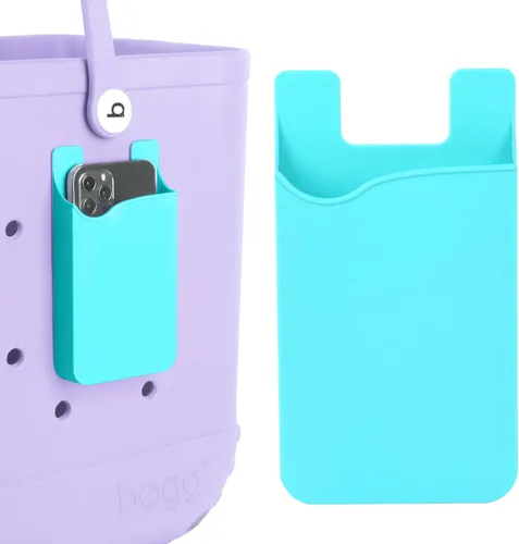 Vista 9 de Soporte para teléfono compatible con Bogg Bag y Simple Modern Beach Tote, funda universal de plástico ABS duro para teléfono celular, accesorios