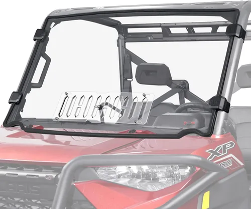 Vista 10 de StarknightMT Parabrisas abatible 3 en 1 compatible con Polaris Ranger XP