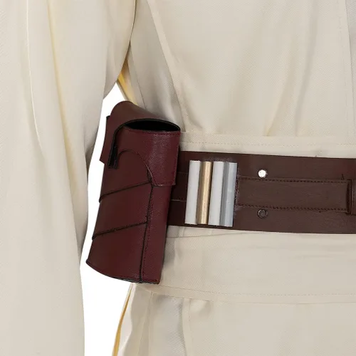 Vista 8 de Jedi Master Bates Obi Wan - Disfraz de cosplay de Halloween Anakin Skywalker Capa imperio galáctico Ben Kenobi Luke Force Uniforme
