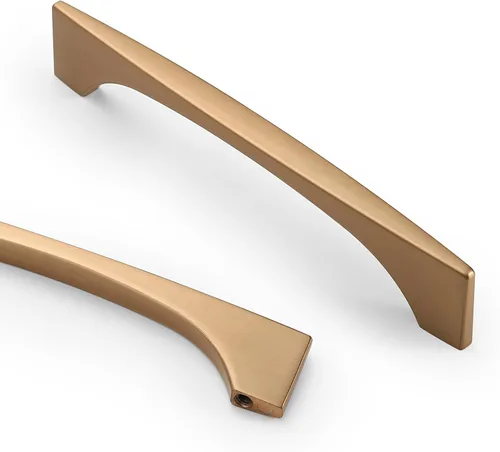 Vista 11 de Asidrama - Paquete de 10 manijas de gabinete de cocina color latón envejecido de 3.75 pulgadas (96mm), tiradores para gabinete, accesorios