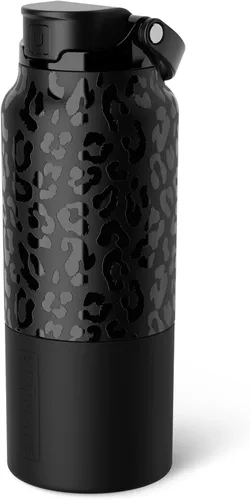 Vista 65 de BrüMate Rise - Botella de agua de 25 onzas con pajita de silicona cubierta 100 % a prueba de fugas, botella de agua de acero inoxidable aislada