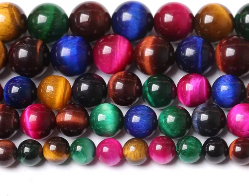 Vista 56 de 4MM 88 piezas de cuentas sueltas de piedra natural verde turquesa africana para hacer pulseras y collares de bricolaje