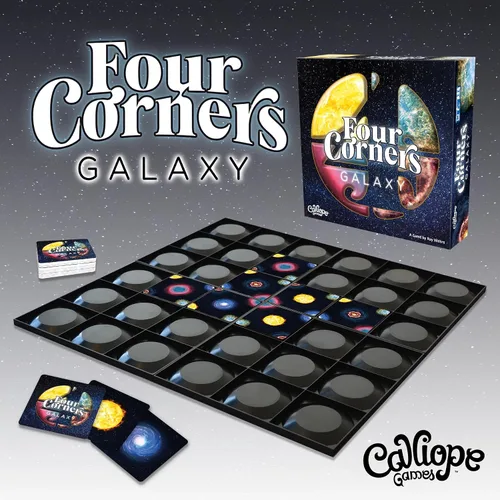 Vista 6 de Calliope Games - Juego de mesa de estrategia de colocación de piezas de galaxia de cuatro esquinas con patrón a juego para la familia, juego