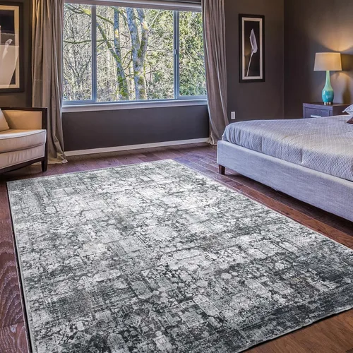Vista 40 de Alfombra de área de 5 x 7, alfombra bohemia vintage, ultra suave, de pelo bajo, lavable, antideslizante, resistente a las manchas, alfombra impresa