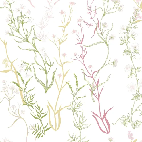 Vista 11 de Timeet - Papel pintado floral blanco y rosa, papel de pared moderno, papel de contacto para despegar y pegar, autoadhesivo, extraíble