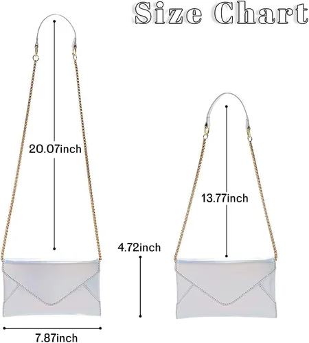 Vista 4 de Yokawe Bolsos de mano para mujer, bolsos de noche tipo sobre, bolsa cruzada, bolsa nocturna, fiesta, baile de graduación, bolsas de hombro