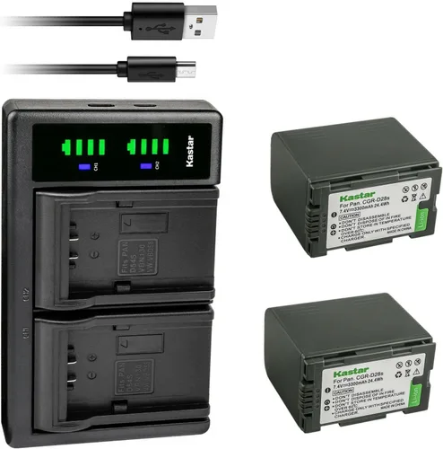Vista 7 de Kastar Paquete de 1 batería CGR-D28 y cargador USB LTD2 de repuesto para Panasonic PV-DV700, PV-DV701, PV-DV702, PV-DV710, PV-DV800, PV-DV800K