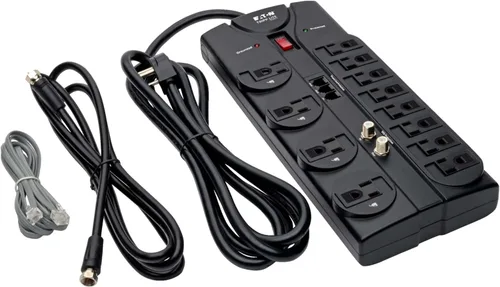 Vista 7 de Tripp Lite HDMI sobre kit para placas de pared extensoras dobles Cat5/Cat6, transmisor y receptor 2 12 enchufes + TEL/TV Negro
