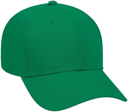 Vista 30 de Ashen Fane Gorra de béisbol básica de sarga de algodón superior de perfil bajo estructurado de 6 paneles