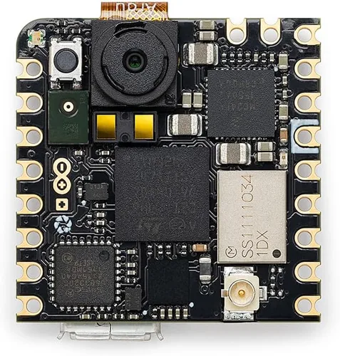 Vista 3 de Arduino Nicla Vision [ABX00051] - Placa de IA Compact Vision con cámara de 5MP, procesamiento de IA Edge y conectividad integrada para aplicaciones