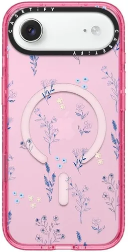 Vista 43 de CASETiFY Impact iPhone Air Case [Delgada/Compatible con Magsafe / 8.2 ft. Protección contra Caídas de Grado Militar 4X] - Lazos - Rosa Arcos