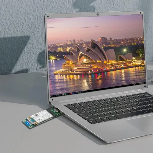 Vista 6 de Mini adaptador PCI-E a USB con ranura para tarjeta SIM para transferencia de módulo a interfaz USB