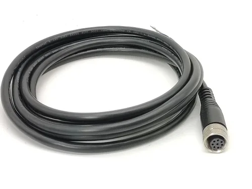 Vista 9 de Elecbee Cable M12 A-Code Conector recto de cabeza hembra individual Cable eléctrico de enchufe de aviación (cable de 12 pines 1M/3.3 pies)