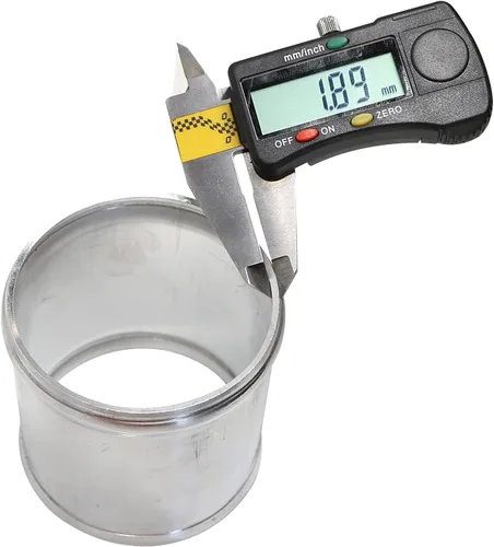 Vista 4 de Universal OD 2.75 "(70mm) Adaptador de tubería de entrada de aluminio 3 "(76 mm) de longitud T-6061 Conector de tubería de tubería de tubería