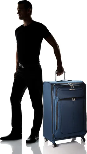 Vista 7 de Samsonite Solyte DLX Softside - Equipaje extensible con ruedas giratorias, azul (Mediterranean Blue)), 123569-0559