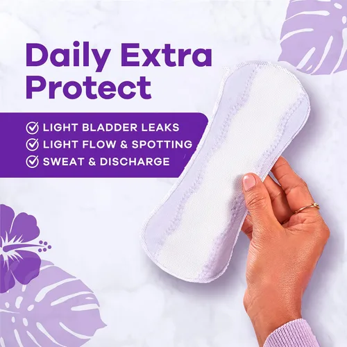 Vista 4 de Always Panty Liners para mujer Anti-Bunch Xtra Protection Daily Liners, largos, sin perfume, 108 unidades (paquete de 4)