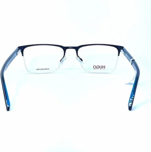 Vista 5 de Marco Hugo Boss HG-1076 FLL Acetato - Metal Matt Blue - Transparente Azul