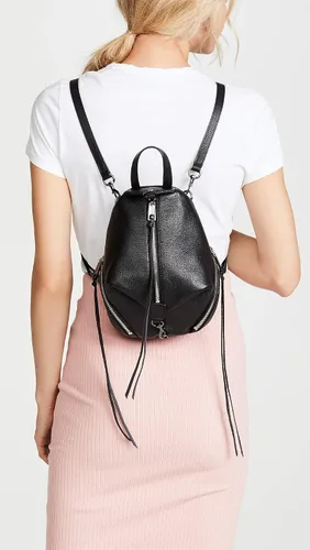 Vista 3 de Rebecca Minkoff Mini mochila Julian Backback para mujer, NegroPlomizo