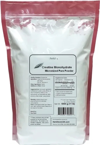 Vista 4 de Polvo micronizado de monohidrato de creatina pura (500 gramos (1.1 lb))