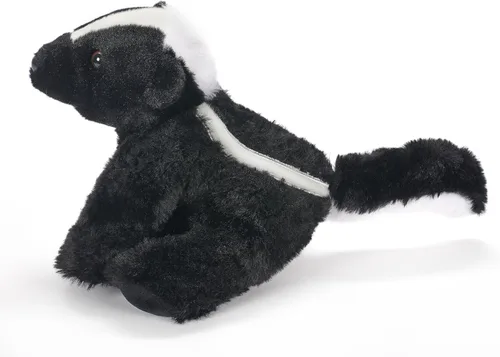 Vista 3 de The Petting Zoo Skunk - Peluche de animales de peluche, regalos para niños, animales salvajes de la vida silvestre, juguete de peluche Skunk de 9