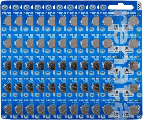 Vista 11 de Renata 386 SR43W Baterías - 1.55V Óxido de Plata 386 Batería de reloj (2 unidades)