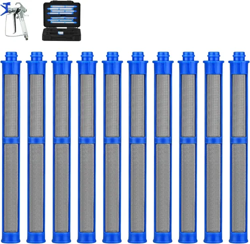 Vista 8 de Paquete de 10 filtros de pistola pulverizadora sin aire 287032 60 malla compatible con pistola rociadora Contratista II y FTx II, con una caja