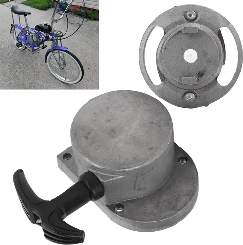 Vista 7 de Kit de motor de bicicleta, bicicleta motorizada eléctrica, montaje de arranque de arranque de motocicleta Reemplazo de aleación de aluminio