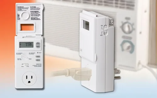 Vista 2 de WIN100 - Termostato programable de voltaje de línea enchufable de 5 a 2 días; baterías incluidas