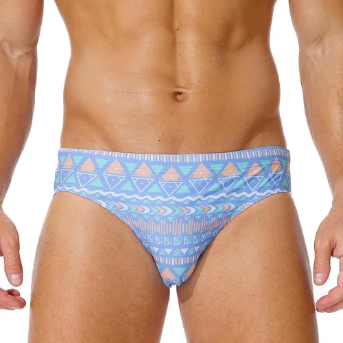 Vista 33 de AIMPACT Traje de baño de secado rápido de los hombres impresos con cordón