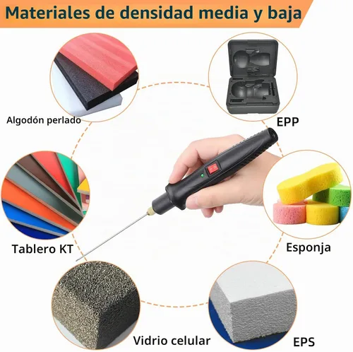 Vista 5 de Cortador de espuma de cuchillo caliente de 18 W, bolígrafo de corte de 3.9 in con adaptador de transformador de 100-240 V para antojo de espuma