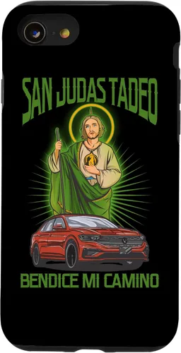 Vista 18 de Funda para iPhone 16 San Judas Tadeo Bendice Mi Camino