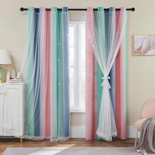 Vista 56 de XiDi - Cortinas para decoración de dormitorio Beige34/54/1