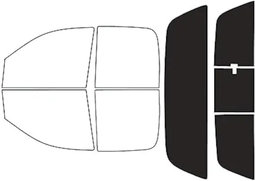 Vista 9 de Conjunto de polarizado para ventanas Rtint para Dodge Ram (4 puertas), 1 unidad espalda - 20%