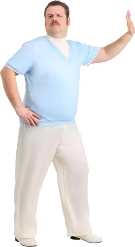 Vista 5 de Disfraz de ocio para adultos de Nacho Libre, Blanco