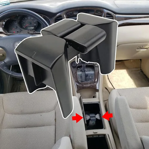 Vista 6 de Divisor de portavasos para consola central, inserto de portavasos se adapta a la mayoría de tamaños de taza, compatible con Toyota Highlander 2002