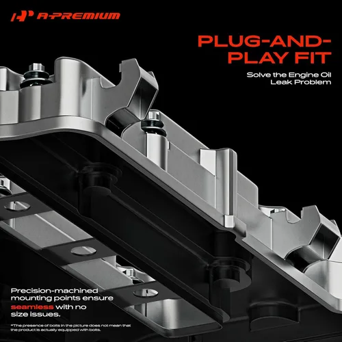 Vista 5 de A-Premium Cubierta de válvula de motor de aluminio mejorada con junta, pernos y tapa de llenado de aceite compatible con Chevrolet Cruze 2011-2016