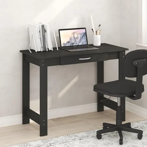 Vista 11 de Furinno Simplistic - Escritorio de 32 pulgadas de ancho, escritorio para Pino ámbar