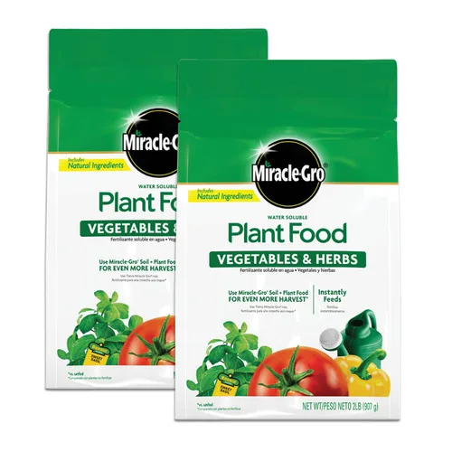 Vista 10 de Miracle-Gro Alimento vegetal soluble en agua, verduras y hierbas, 2 lb