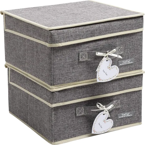 Vista 9 de YueYue - Cajas de almacenamiento de tela, Paquete de 4 piezas, paquete de 4 2