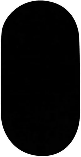 Vista 2 de DBM IMPORTS - Esfera ovalada pequeña de terciopelo negro de 5.0 x 9.0in