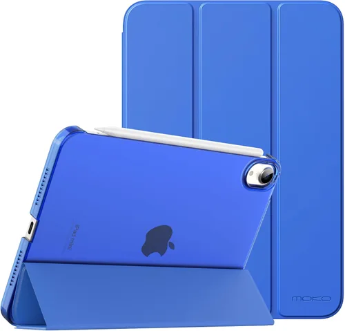 Vista 24 de MoKo Funda para iPad mini 7 (A17 Pro) Generación 2024, Funda para iPad mini 6 2021, Funda Protectora Delgada y Ligera de 8.3 Pulgadas con Carcasa