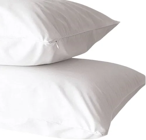 Vista 6 de Dependable Industries - Juego de 2 fundas de almohada de vinilo con cremallera de lujo, protectores impermeables de 20 x 29 pulgadas, ideales