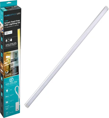Vista 10 de BLACK+DECKER Funciona con Alexa Kit de iluminación inteligente debajo del gabinete, LED ajustables, (3) barras de 9 pulgadas, color blanco