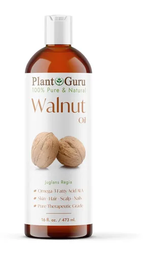 Vista 9 de Plant Guru Aceite de nuez, 4 onzas líquidas, prensado en frío, 100% puro natural, hidratante para el crecimiento de la piel, el cuerpo, la cara